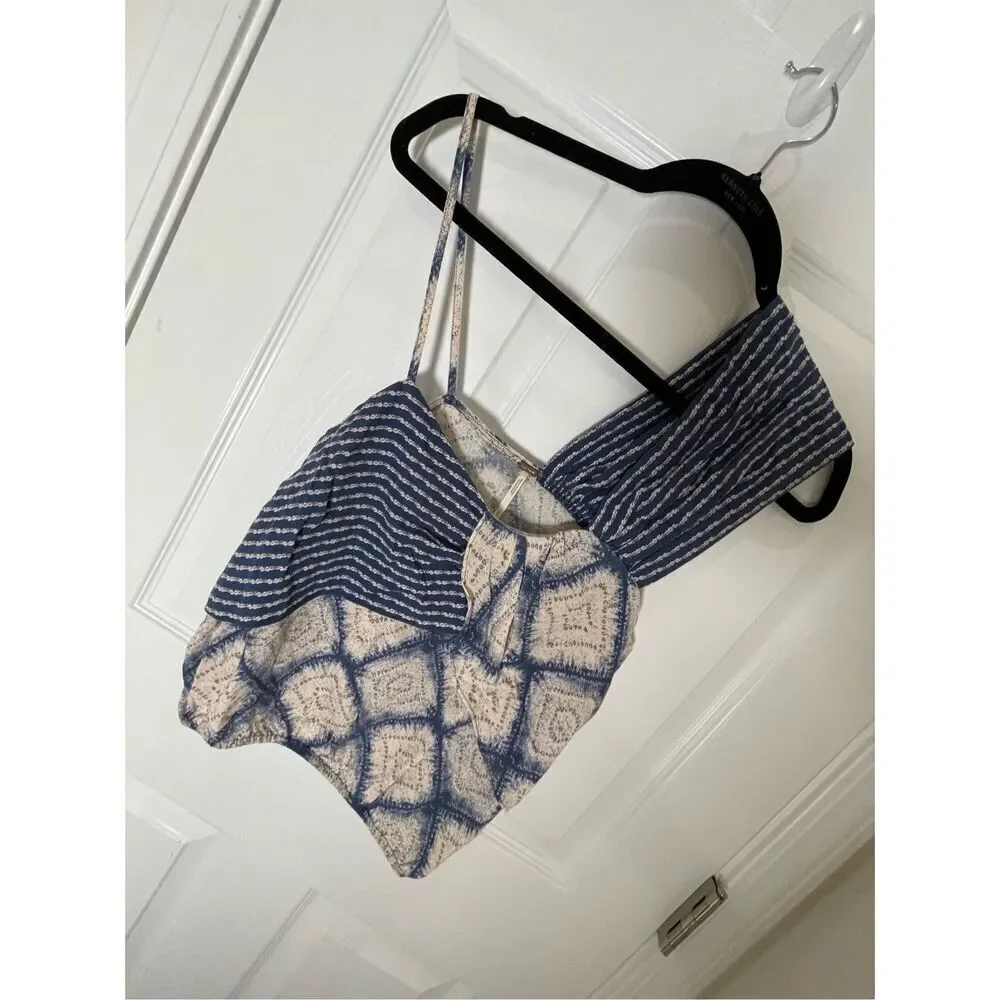 Free People women’s tank size small blue Creme